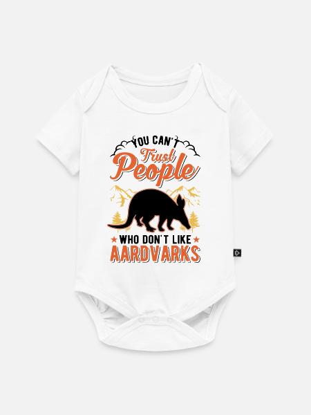Erdferkel Geschenk Aardvark - Baby Premium Kurzarmbody - Weiß