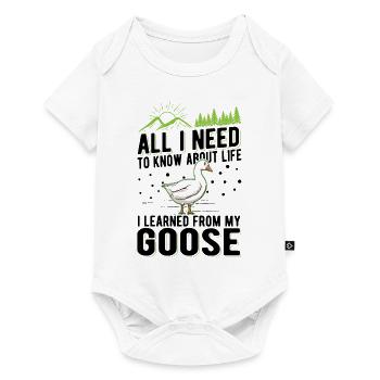 Geese Gift Goose Lovers Goose Breeders - Baby Premium short-sleeve bodysuit - white - Front