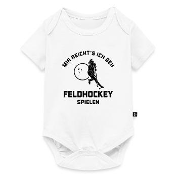 I've had enough to play field hockey Gift - Baby Premium short-sleeve bodysuit - white - Front