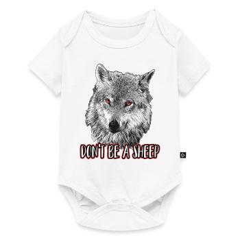 Sei kein Schaf - Baby Premium Kurzarmbody - Weiß - Vorne