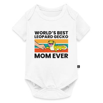 Leopard Gecko Mama World's Best Leopard Gecko Mom - Baby Premium short-sleeve bodysuit - white - Front