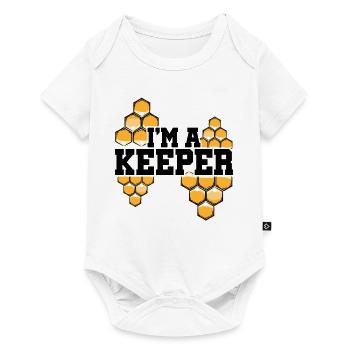 I'm A Keeper Animal Lover Animals Zoo Keeper Zoo K - Baby Premium Kurzarmbody - Weiß - Vorne