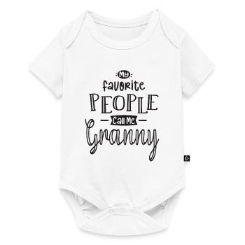 My Favorite People Call Me Granny - Grandma - Baby Premium short-sleeve bodysuit - white - Front
