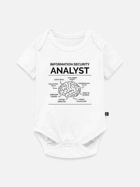 Analyst für Informationssicherheit - Baby Premium Kurzarmbody - Weiß