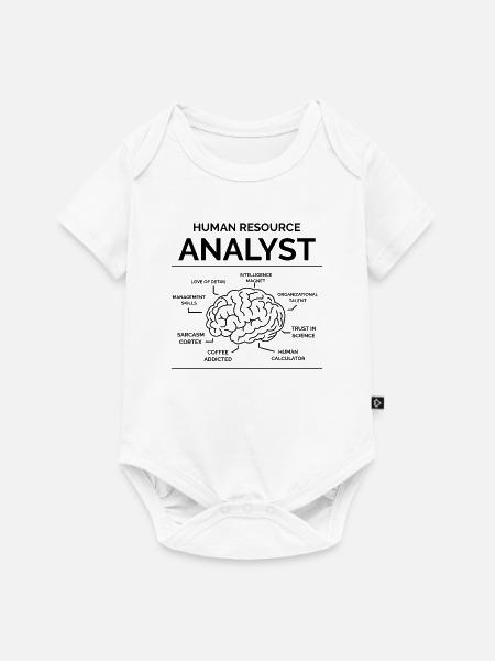 Analyst für Humanressourcen - Baby Premium Kurzarmbody - Weiß