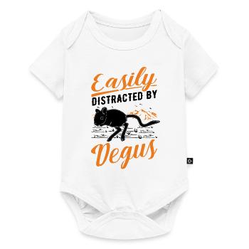 Easily distracted by Degus - Baby Premium Kurzarmbody - Weiß - Vorne