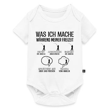 Fischer | Fischen Angeln Fisch Symbol - Baby Premium Kurzarmbody - Weiß - Vorne