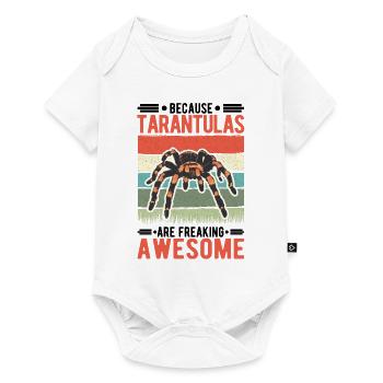 Because Tarantulas are freaking awesome Tarantel - Baby Premium Kurzarmbody - Weiß - Vorne