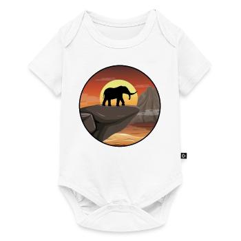 Retro Graphic Animal Keeper Zoo Keeper Animal Love - Baby Premium Kurzarmbody - Weiß - Vorne