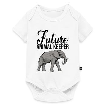 Future Animal Keeper Animal Lover Zoo Keeper Zoolo - Baby Premium Kurzarmbody - Weiß - Vorne