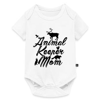 Animal Keeper Mom Zoo Keeper Animal Lover Zoologis - Baby Premium Kurzarmbody - Weiß - Vorne
