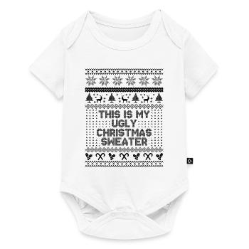 This is my ugly christmas sweater - Baby Premium short-sleeve bodysuit - white - Front