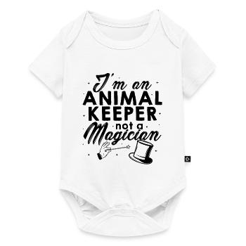 I'm An Animal Keeper Not A Magician Animal Lover Z - Baby Premium Kurzarmbody - Weiß - Vorne