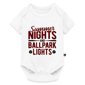 Baseball - Baby Premium Kurzarmbody - Weiß - Vorne