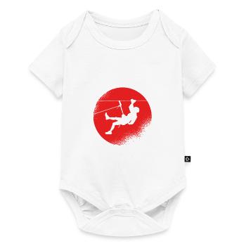 Klettern Bouldern - Baby Premium Kurzarmbody - Weiß - Vorne