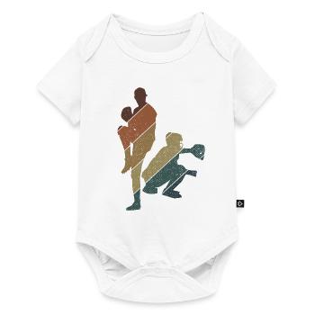 Baseball - Baby Premium Kurzarmbody - Weiß - Vorne