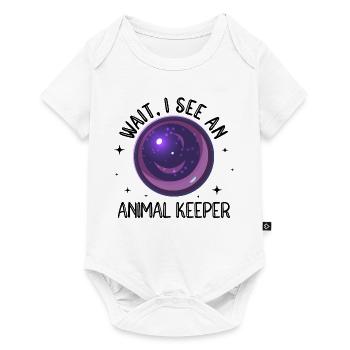Wait I See An Animal Keeper Animal Lover Zookeeper - Baby Premium Kurzarmbody - Weiß - Vorne
