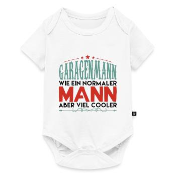 Valentines Garagenmann Mechaniker ! - Baby Premium Kurzarmbody - Weiß - Vorne