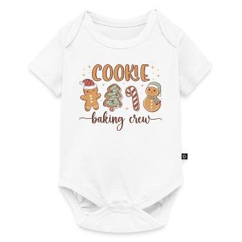 Christmas Cookie Baking Crew Funny Gingerbread - Baby Premium short-sleeve bodysuit - white - Front