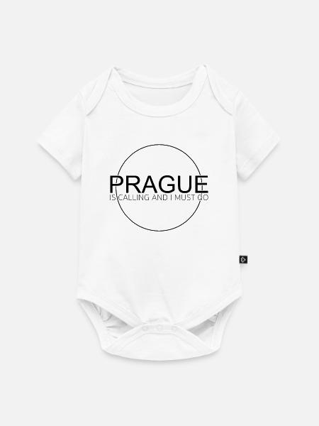 Prag - Baby Premium Kurzarmbody - Weiß