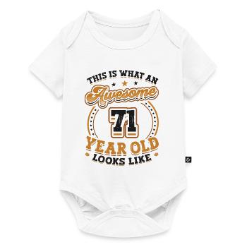 Voilà à quoi ressemble un grand homme de 71 ans. - Body à manches courtes Premium Bébé - blanc - Devant