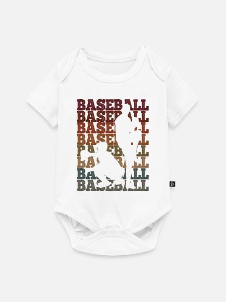 Baseball - Baby Premium Kurzarmbody - Weiß