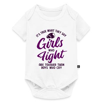 Boxsport Boxing - Baby Premium Kurzarmbody - Weiß - Vorne