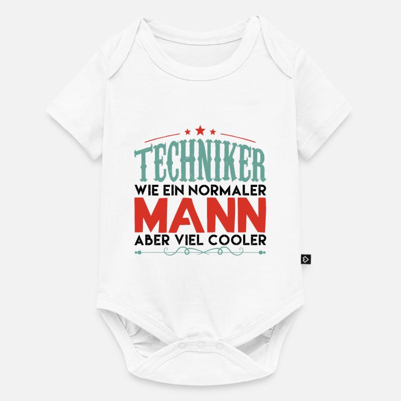 techniker | techniker aber viel cooler! - Baby Premium Kurzarmbody - Weiß