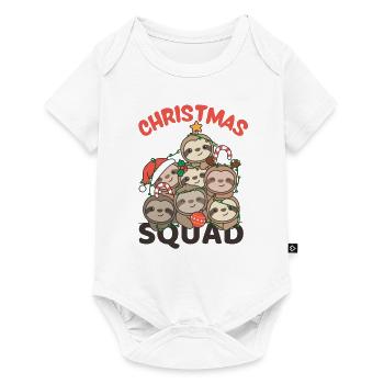 Sloth Christmas Tree Christmas Squad Sloths - Baby Premium short-sleeve bodysuit - white - Front