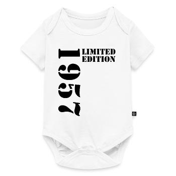 1957 édition limitée anniversaire cadeau femme mari - Body à manches courtes Premium Bébé - blanc - Devant