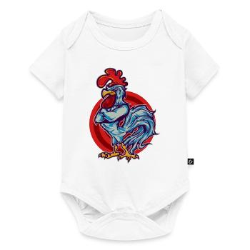 Rooster Hahn - Baby Premium short-sleeve bodysuit - white - Front
