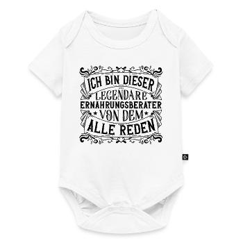 Ich bin dieser Legendäre Ernährungsberater - Baby Premium Kurzarmbody - Weiß - Vorne