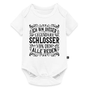 Ich bin dieser Legendäre Schlosser Geschenk - Baby Premium Kurzarmbody - Weiß - Vorne