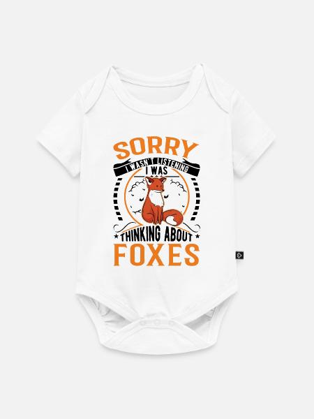 Fuchs Geschenk Rotfuchs - Baby Premium Kurzarmbody - Weiß