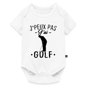 I can't I have golf - Baby Premium short-sleeve bodysuit - white - Front