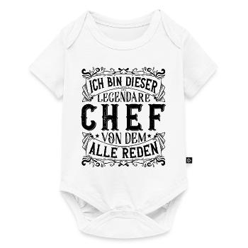 Ich bin dieser Legendäre Chef Chefmeister - Baby Premium Kurzarmbody - Weiß - Vorne
