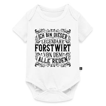 Ich bin dieser Legendäre Forstwirt Förster - Baby Premium Kurzarmbody - Weiß - Vorne