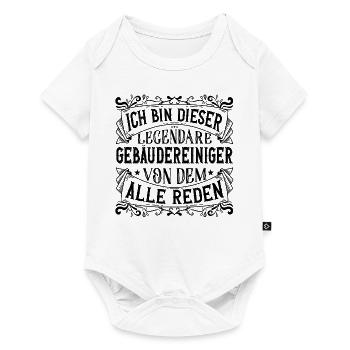 Ich bin dieser Legendäre Gebäudereiniger - Baby Premium Kurzarmbody - Weiß - Vorne