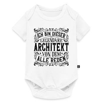 Ich bin dieser Legendäre Architekt - Baby Premium Kurzarmbody - Weiß - Vorne