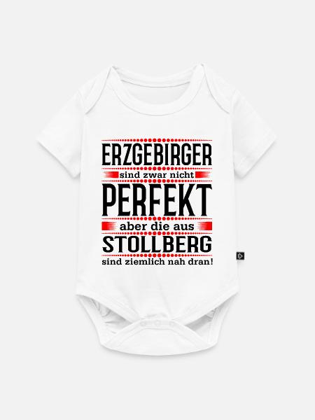 Erzgebirge Stollberg - Baby Premium Kurzarmbody - Weiß