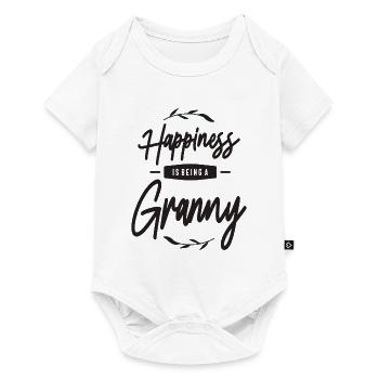 Womens Happiness Is Being a Granny - Baby Premium short-sleeve bodysuit - white - Front