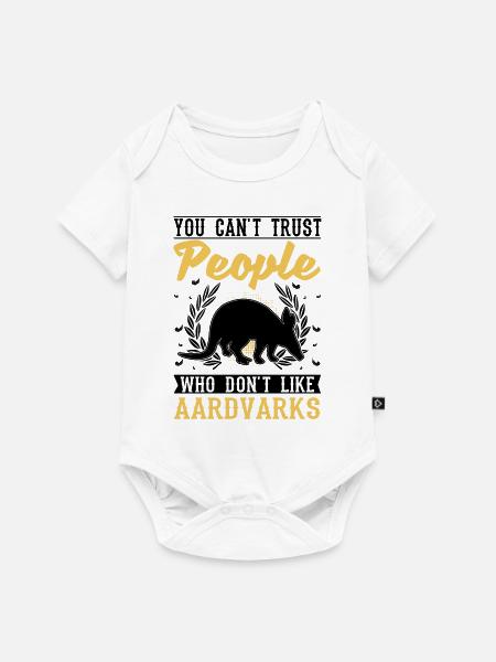 Erdferkel Geschenk Aardvark - Baby Premium Kurzarmbody - Weiß