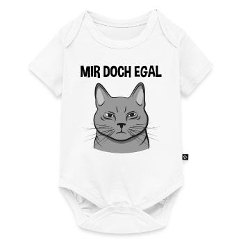 Katze Freches Kätzchen Lustiger Spruch Geschenk - Baby Premium Kurzarmbody - Weiß - Vorne