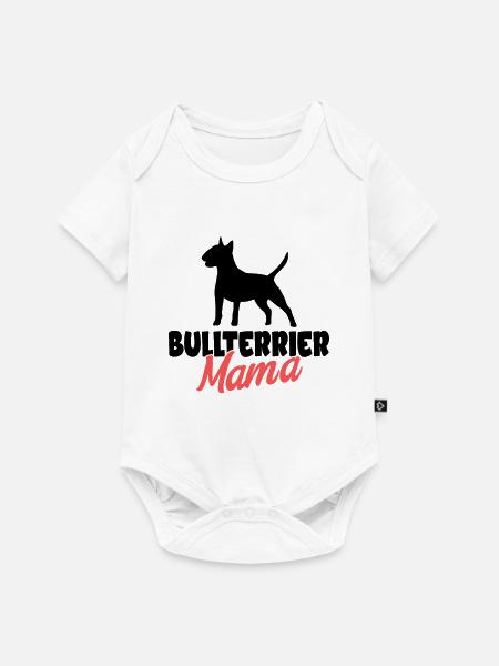 Bullterrier - Baby Premium Kurzarmbody - Weiß