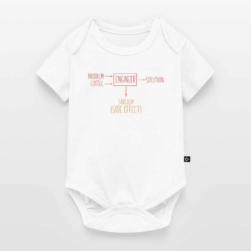 Engineer Problem Solution Sarcasm Side Effect Fun Baby Premium short-sleeve bodysuit