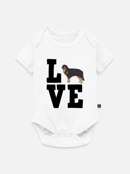 Hovawart - Baby Premium Kurzarmbody - Weiß