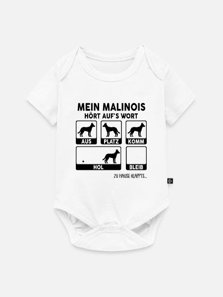 Malinois - Baby Premium Kurzarmbody - Weiß