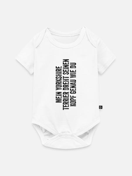 Yorkshire Terrier - Baby Premium Kurzarmbody - Weiß