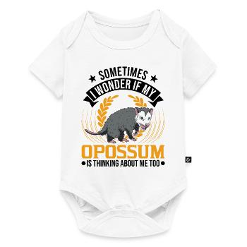 Opossum Cadeau Marsupial Opossum - Body à manches courtes Premium Bébé - blanc - Devant