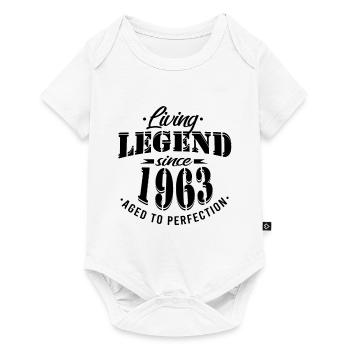 Lebende Legende seit 1963 Sprüche - Baby Premium Kurzarmbody - Weiß - Vorne